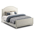 Gray Queen Upholstered Wooden Bed C919054