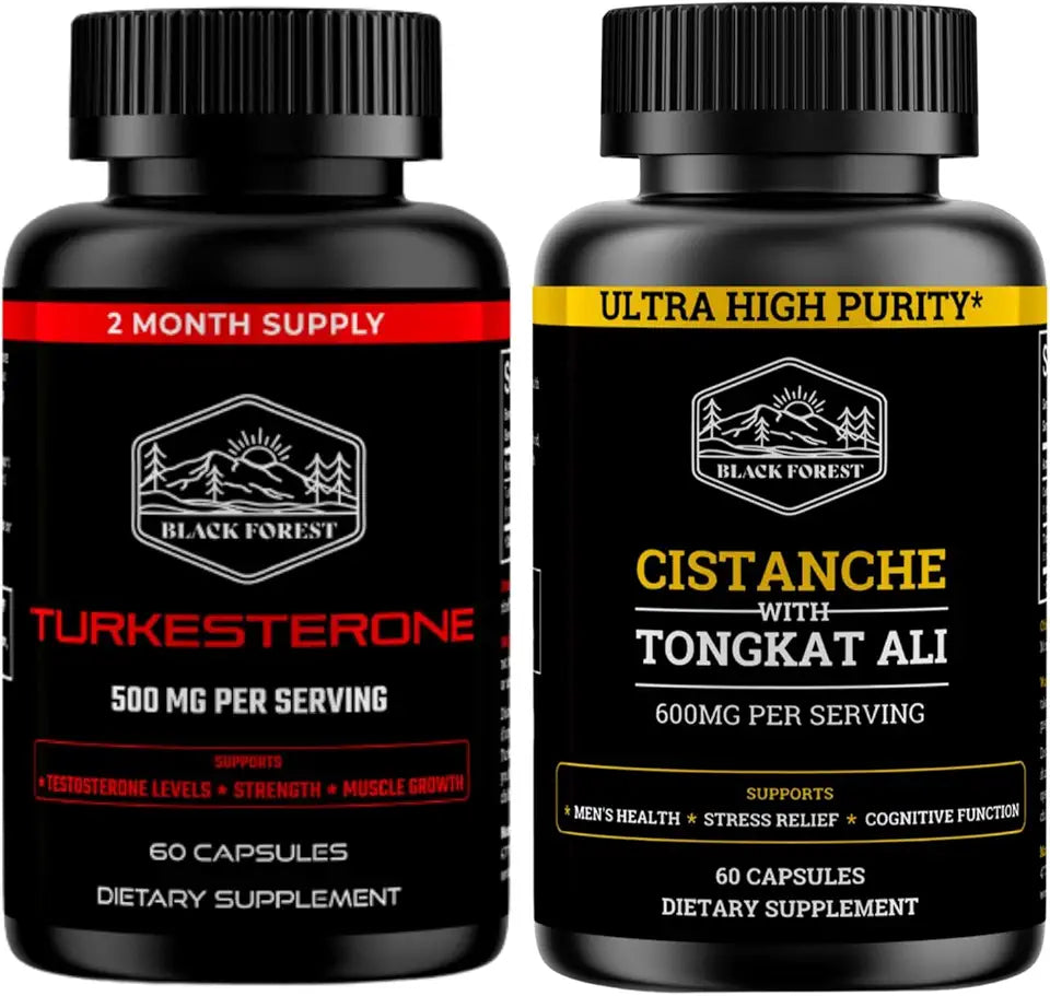 Black Forest Pacote de suplementos para iniciantes 1 Turkesterone 1 cistanche B4710