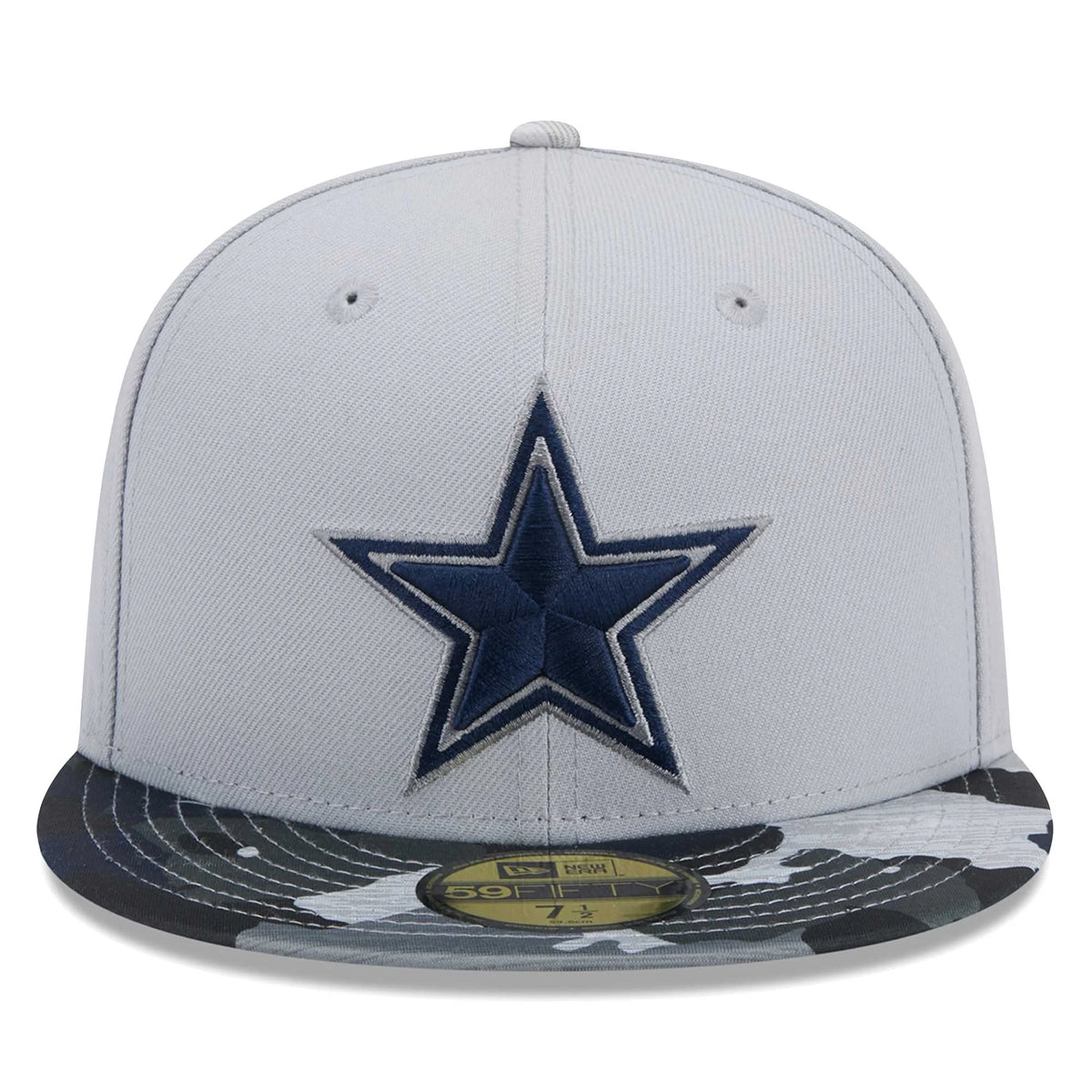 Gray Dallas Cowboys Fitted Hat T795
