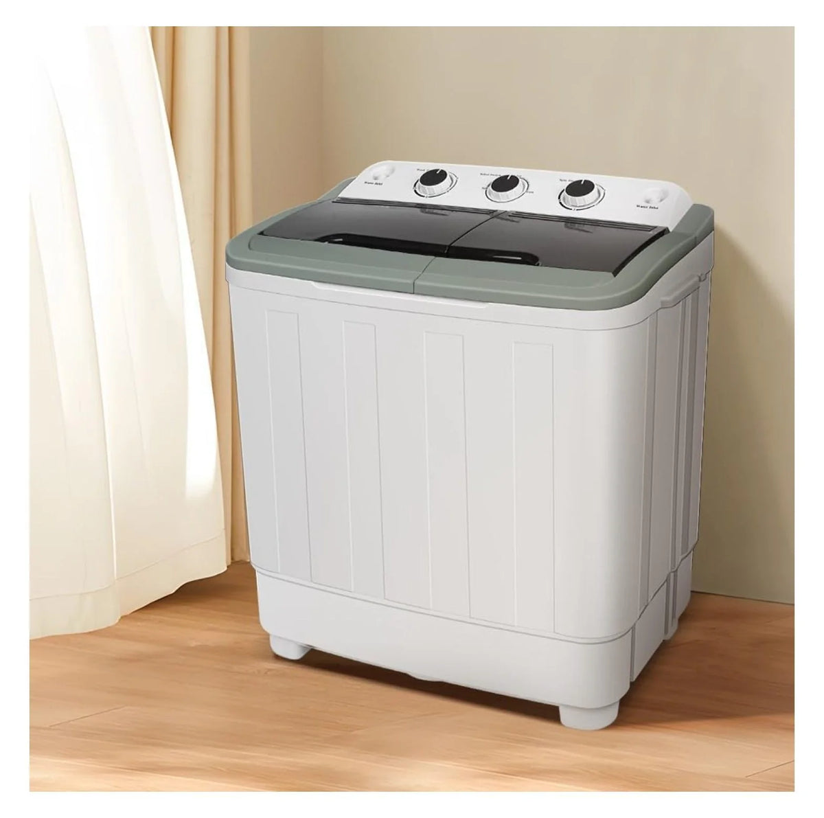 Portable 24lbs Mini Washing Machine Washer and Dryer Combo W3404