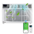 12000BTU 110V Window Air Conditioner with WIFI and Remote, White Y506