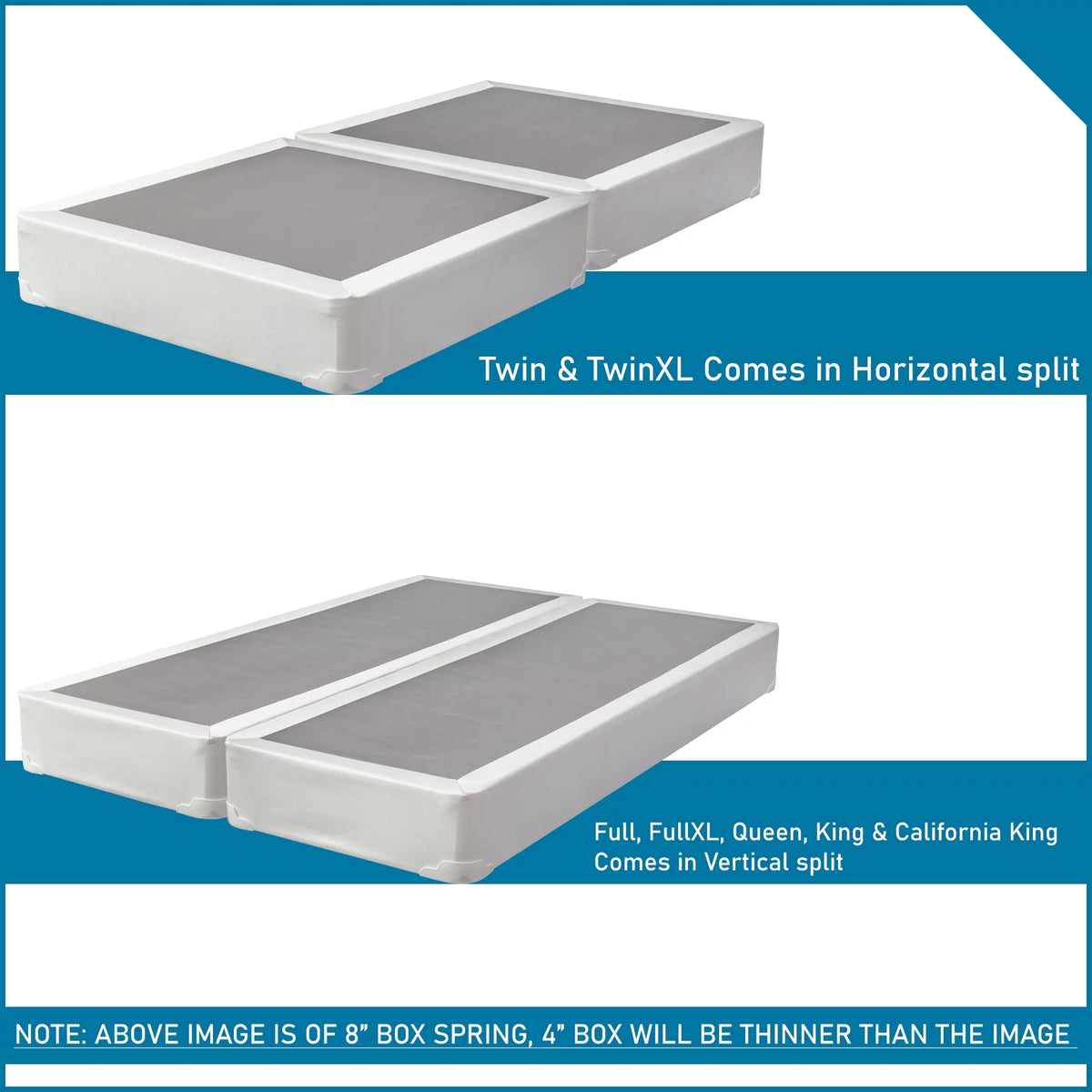 8” Split Fully Assembled Box Spring M2120