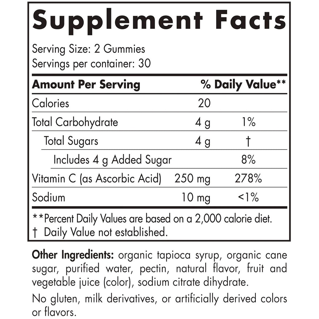 Vitamin C Gummies 250 mg A33435