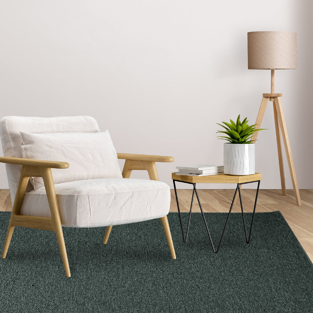 Teal 4' x 44' Indoor/Outdoor Runner Rug W7223