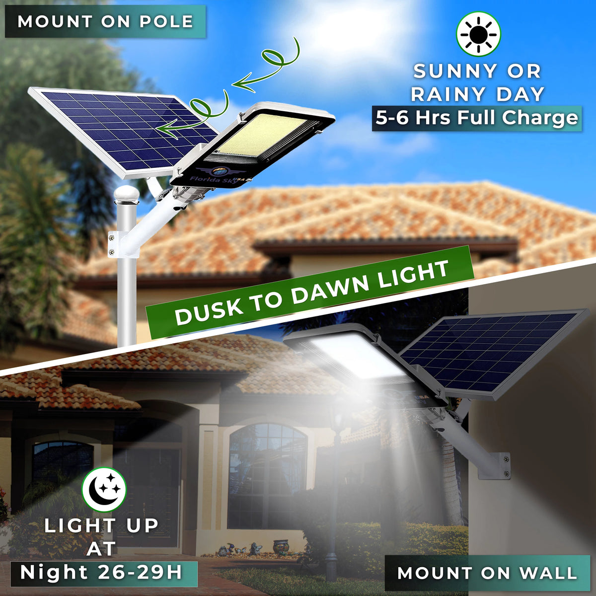 3400 Watt Solar LED Street Light with Remote W826046
