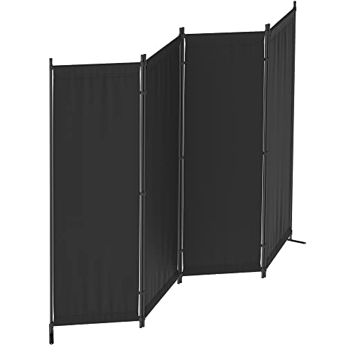 Black 4 Panel Folding Room Divider R482427