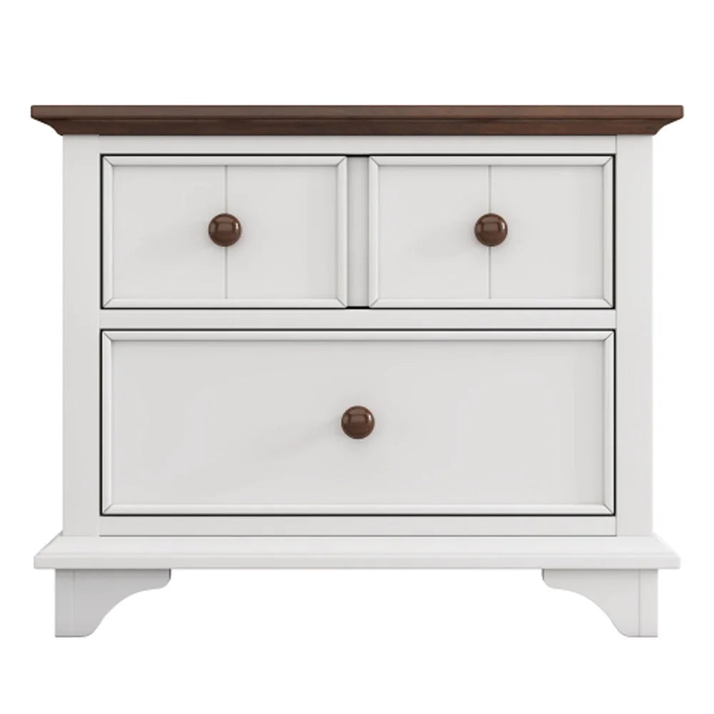 White Walnut 2 Pieces Full Murphy Bed and Nightstand D464456