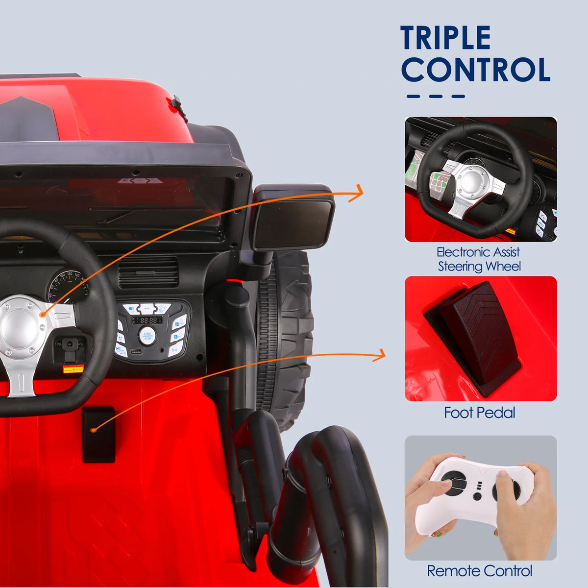 24V 9AH Electric Battery Powered 2 Seater Kids Ride on Car P758