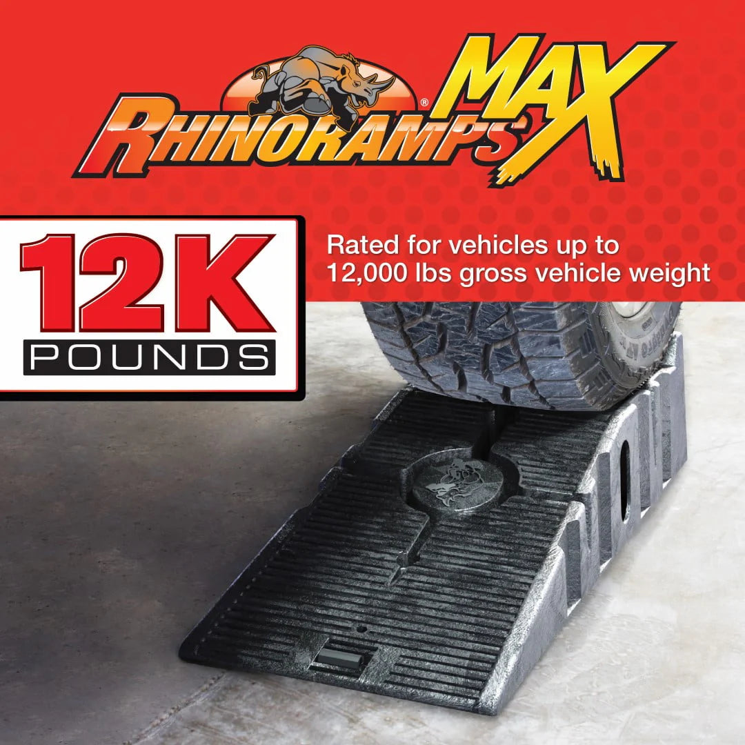 Black Resin Vehicle Ramp Pair, 12,000lb, 2 Pieces B566530
